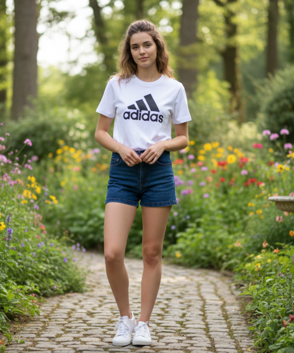 Girl Typography Round Neck Pure Cotton White T-Shirt